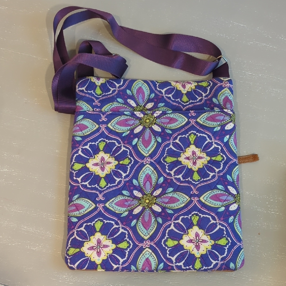 Floral Purple Crossbody Bag - Picture 4 of 6